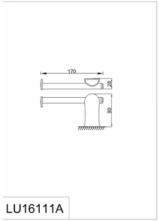 Бумагодержатель Rush Luson LU16111А